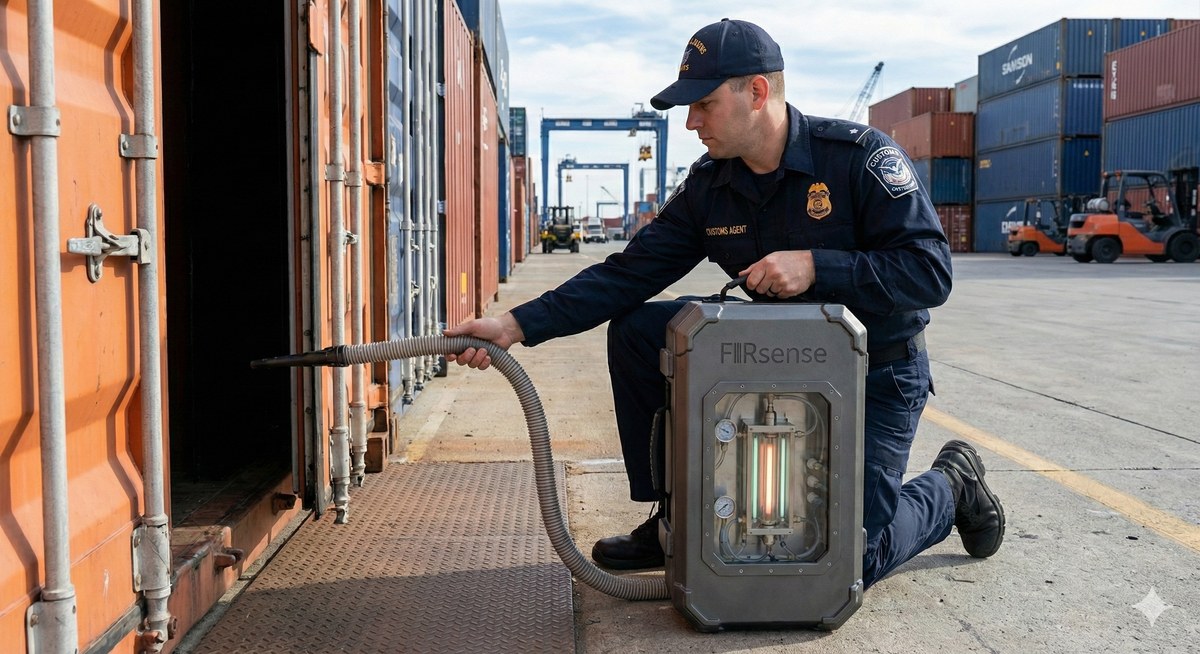 FIRsense device at harbor port screening